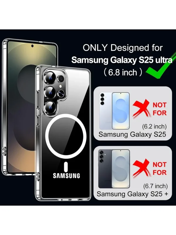 Samsung Galaxy S25 Ultra Magsafe Kılıf + Cam Ekran Koruyucu Seti - Görsel 6
