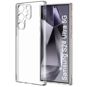 Samsung Galaxy S24 Ultra 5G Şeffaf Silikon Kılıf Kamera Korumalı