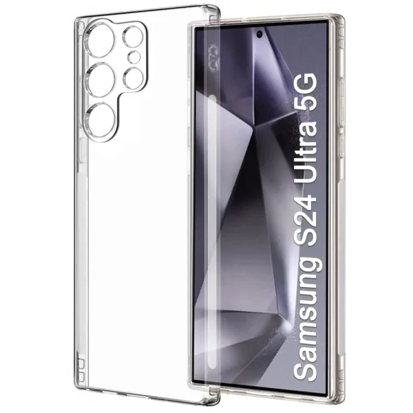 Samsung Galaxy S24 Ultra Şeffaf Kılıf + Cam Ekran Koruyucu Seti - Görsel 3