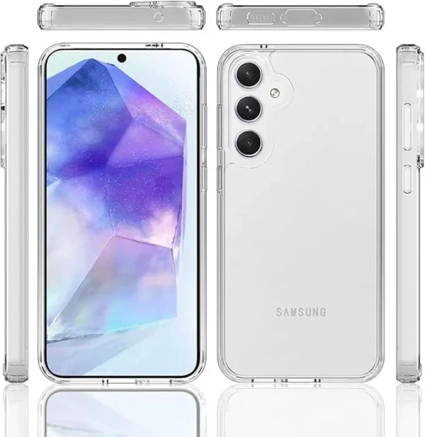 Samsung Galaxy A55 5G Şeffaf Silikon Kılıf - Görsel 3