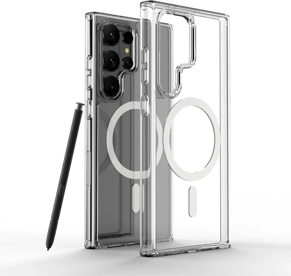 Samsung Galaxy S24 Ultra Magsafe Kılıf + Cam Ekran Koruyucu Seti - Görsel 3