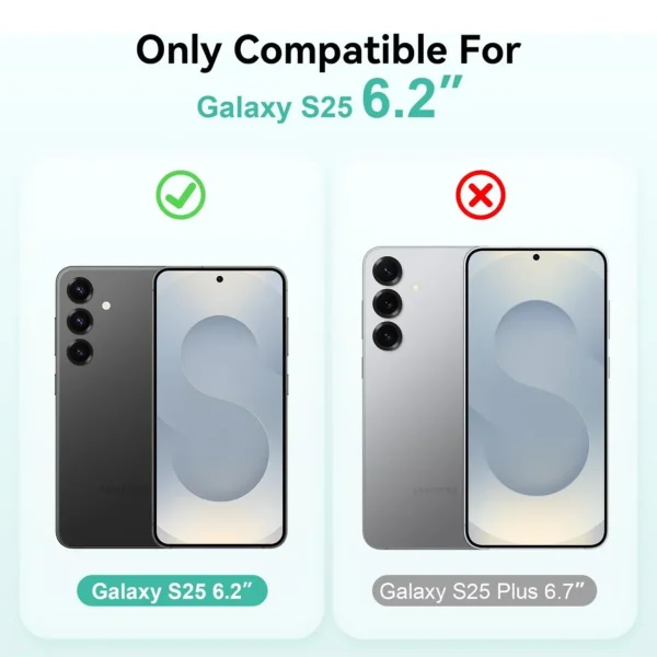 Samsung Galaxy S25 5g Şeffaf Silikon Kılıf + Cam Ekran Koruyucu Seti - Görsel 2